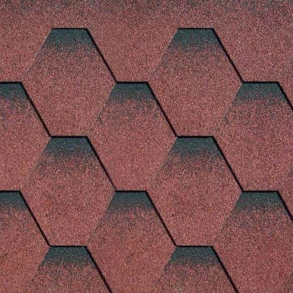 Мягкая черепица Katepal Katrilli (Катрилли), осенний красный